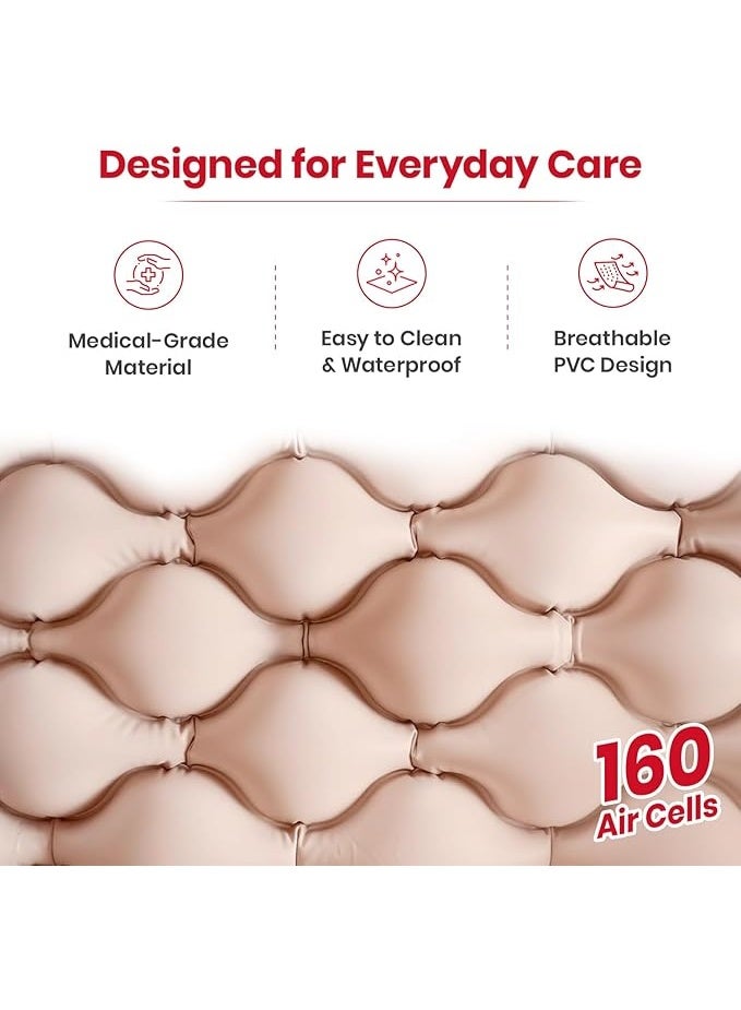 Anti-Decubitus Air Mattress with Pump - Lightweight Inflatable Bubble Mattress for Patients and Seniors - Effective Bedsore Prevention and Relief System - Image 5